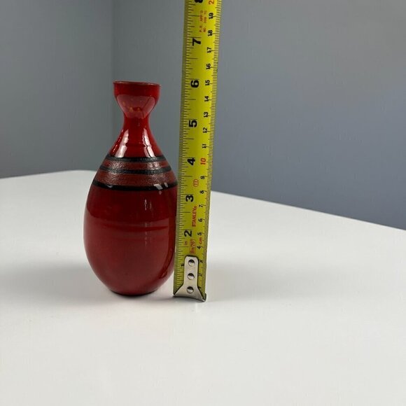 Vintage MCM 60s studio art pottery vase Lorenzo Bello - Picture 6 of 7